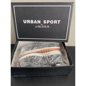 Urban Sport by JSlides Womens Size 9 Sneakers Shoes Black White 2 Tone Lace Up